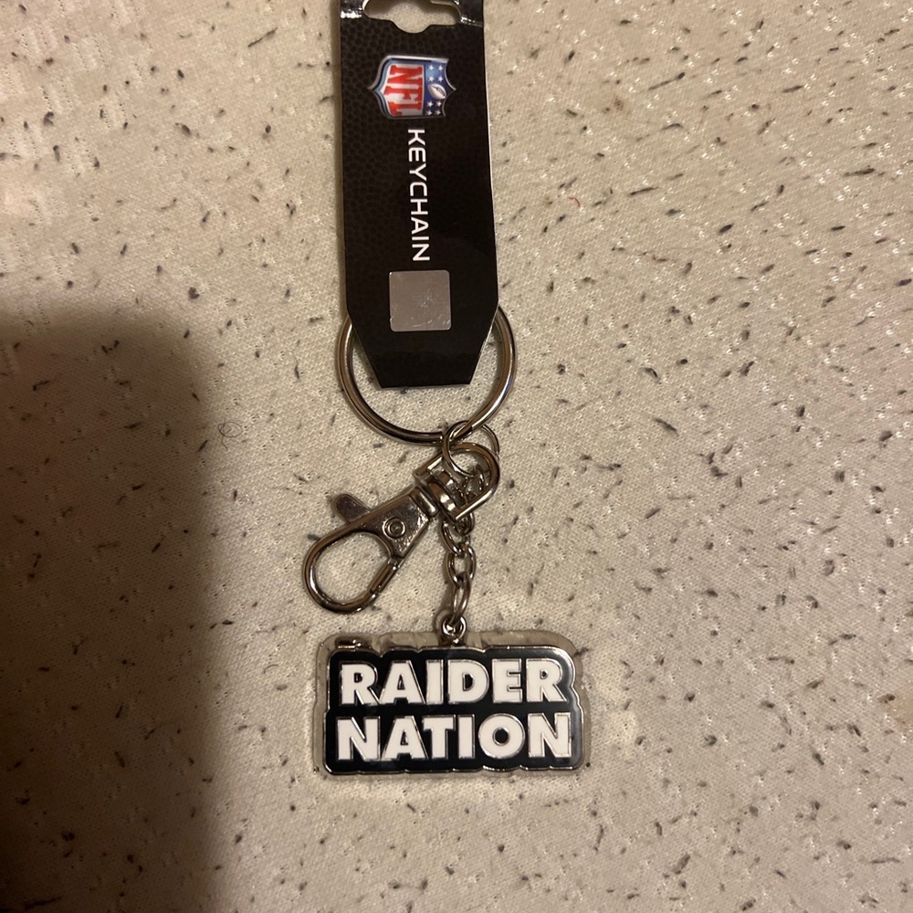 Raider nation keychain